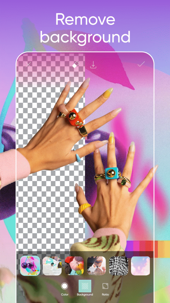 Picsart MOD APK photo editing interface without watermark